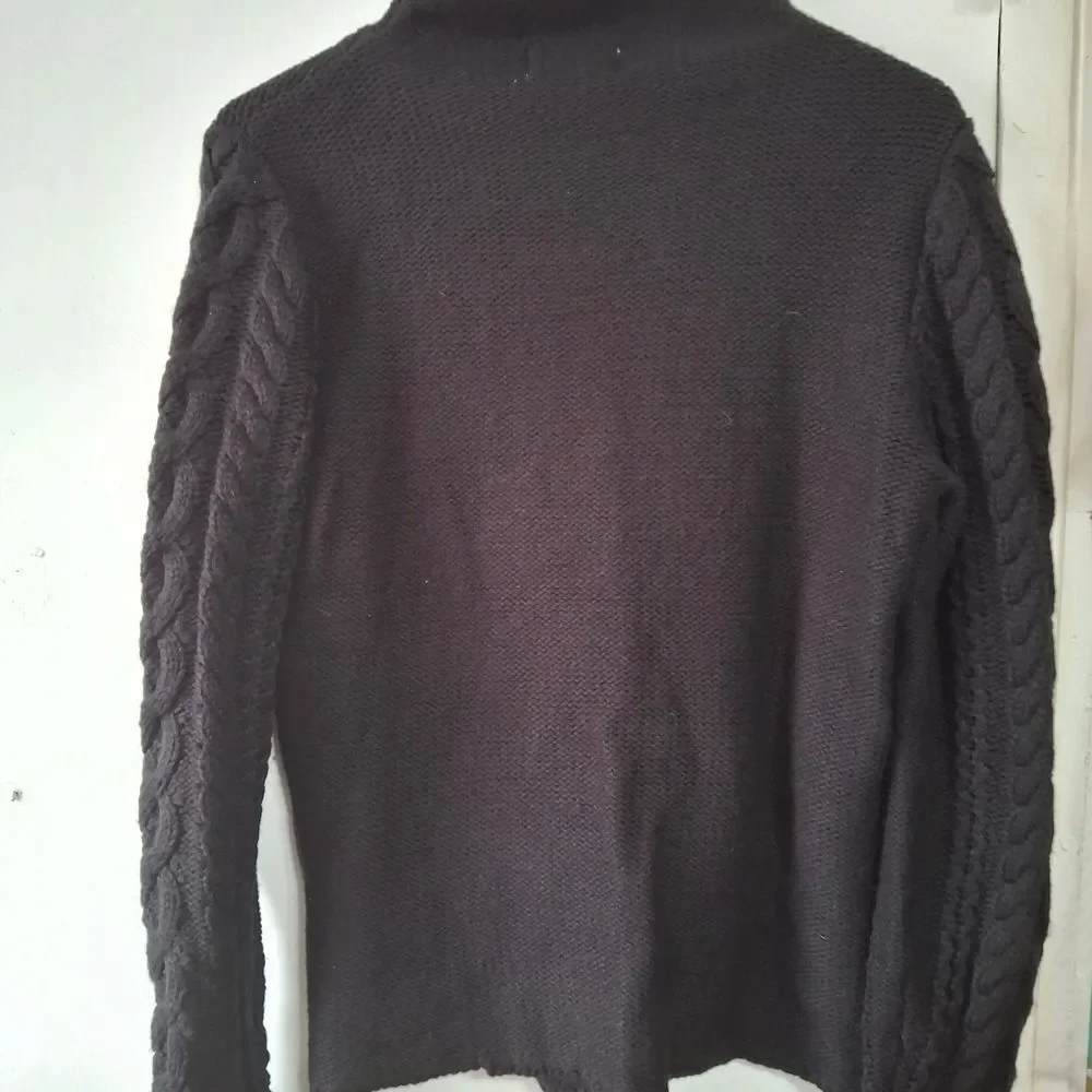 St. John's Bay Women's Turtleneck Sweater - Black (Rox226)